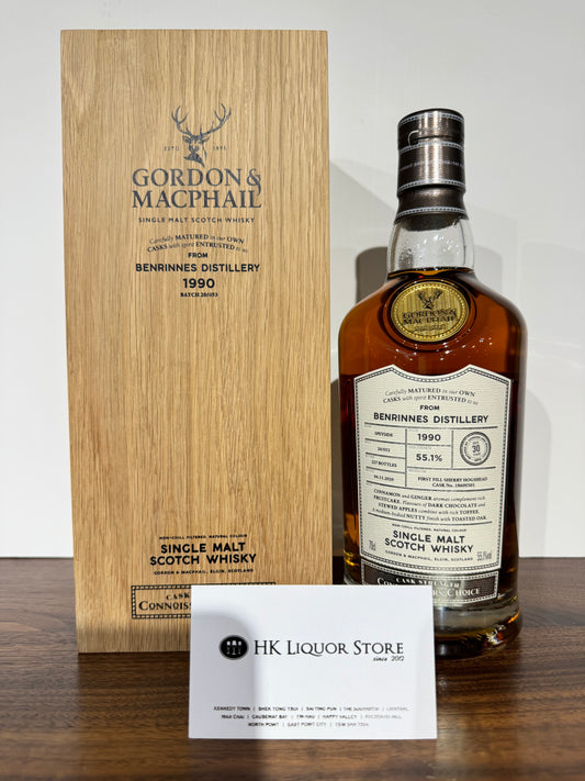 Benrinnes 1990 30 1st 填充 Gordon & Macphail CC