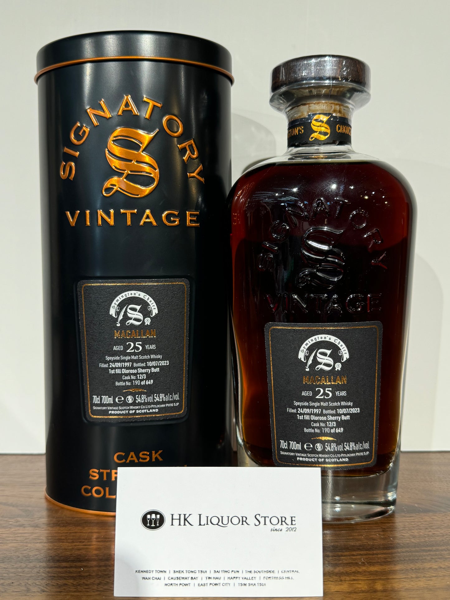 Macallan 1997 25 Signatory Vintage #12/3 Symington