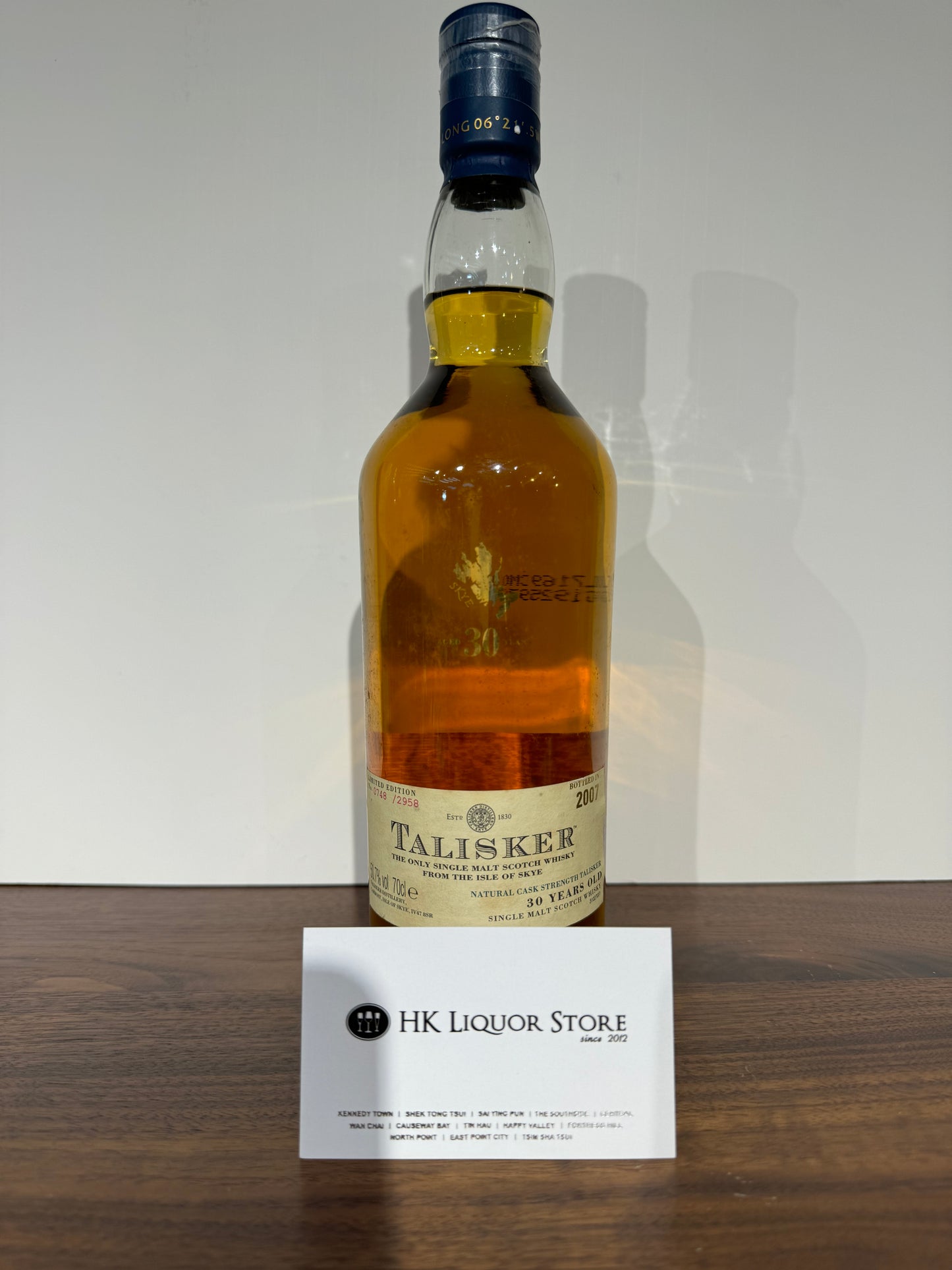 Talisker 30 2007 Cask Strength OB no box