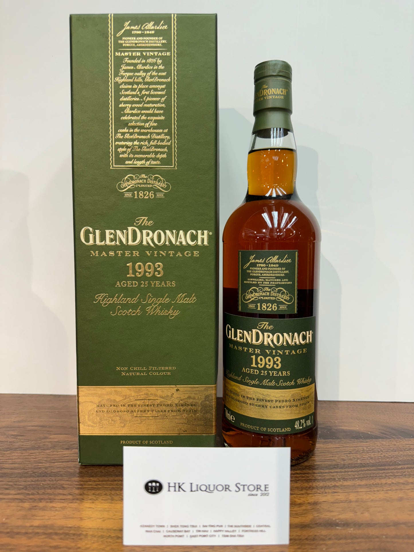 Glendronach 25 years Master Vintage 1993