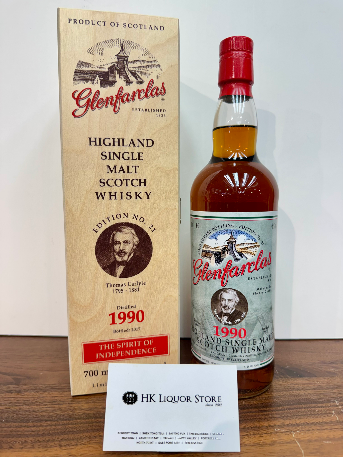 Glenfarclas 1990 Thomas Carlyle Edition Highland Single Malt Scotch Whisky