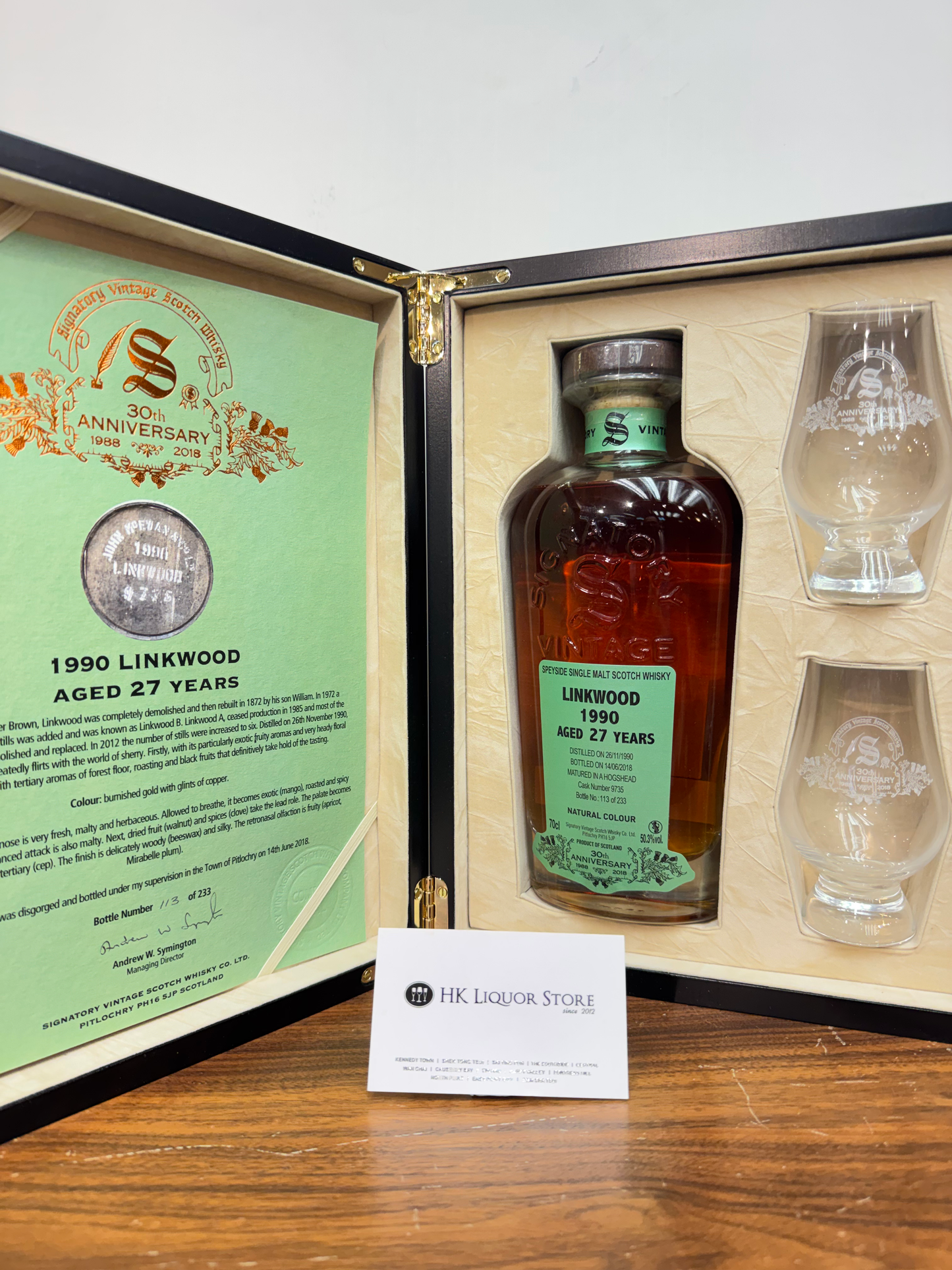 Linkwood 27 Year Old 1990 (Signatory Vintage 30th Anniversary Edition)